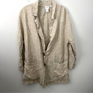 Rachel Zoe Linen Blazer Lagenlook